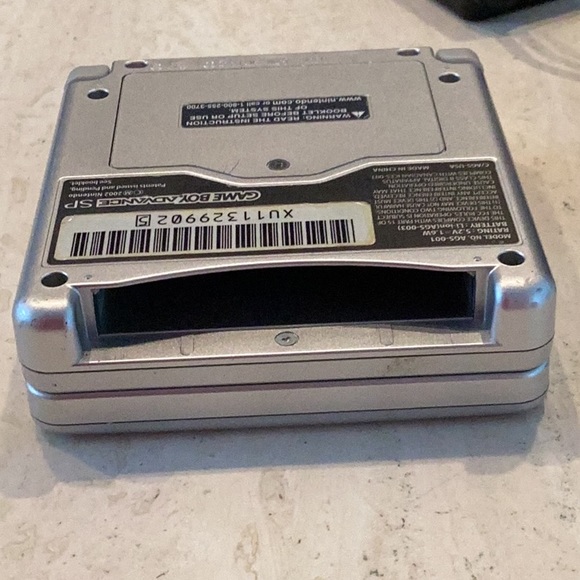 Gameboy Advance SP Console & Charger Handheld System Nintendo Silver AGS 001 - Picture 12 of 16